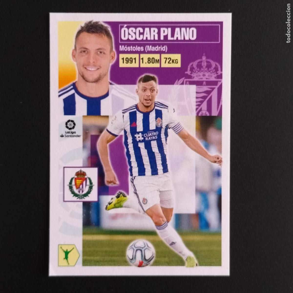 Cromos de F&uacute;tbol: N&ordm; 15 OSCAR PLANO VALLADOLID CROMOS LALIGA SANTANDER ESTE 2020 2021 20 21 LIGA PANINI