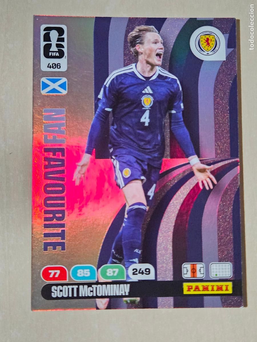 Cromos de F&uacute;tbol: N&ordm; 406 SCOTT MCTOMINAY - FAN FAVOURITE - FIFA WORLD CUP 2026 26 ADRENALYN XL