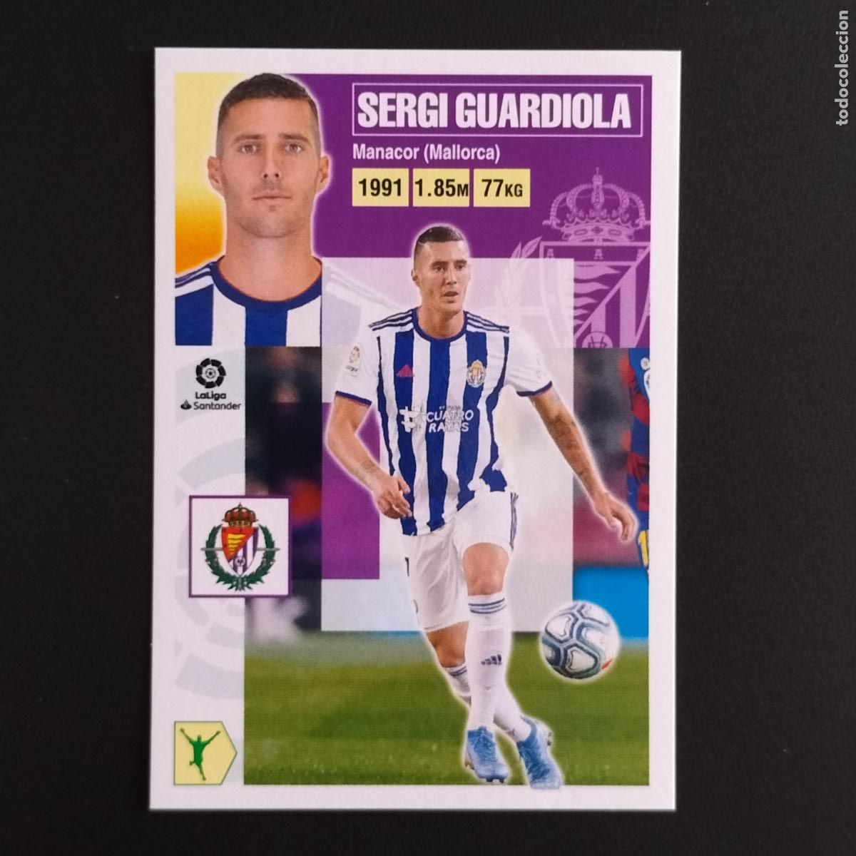 Cromos de F&uacute;tbol: N&ordm; 17 SERGI GUARDIOLA VALLADOLID CROMOS LALIGA SANTANDER ESTE 2020 2021 20 21 LIGA PANINI