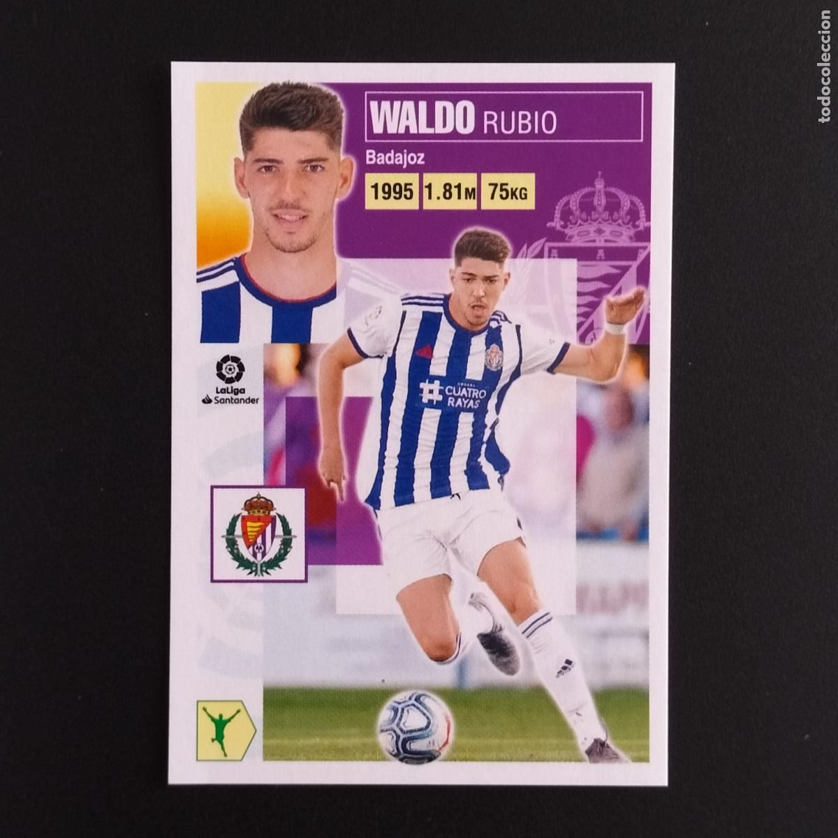 Cromos de F&uacute;tbol: N&ordm; 18 WALDO VALLADOLID CROMOS LALIGA SANTANDER ESTE 2020 2021 20 21 LIGA PANINI