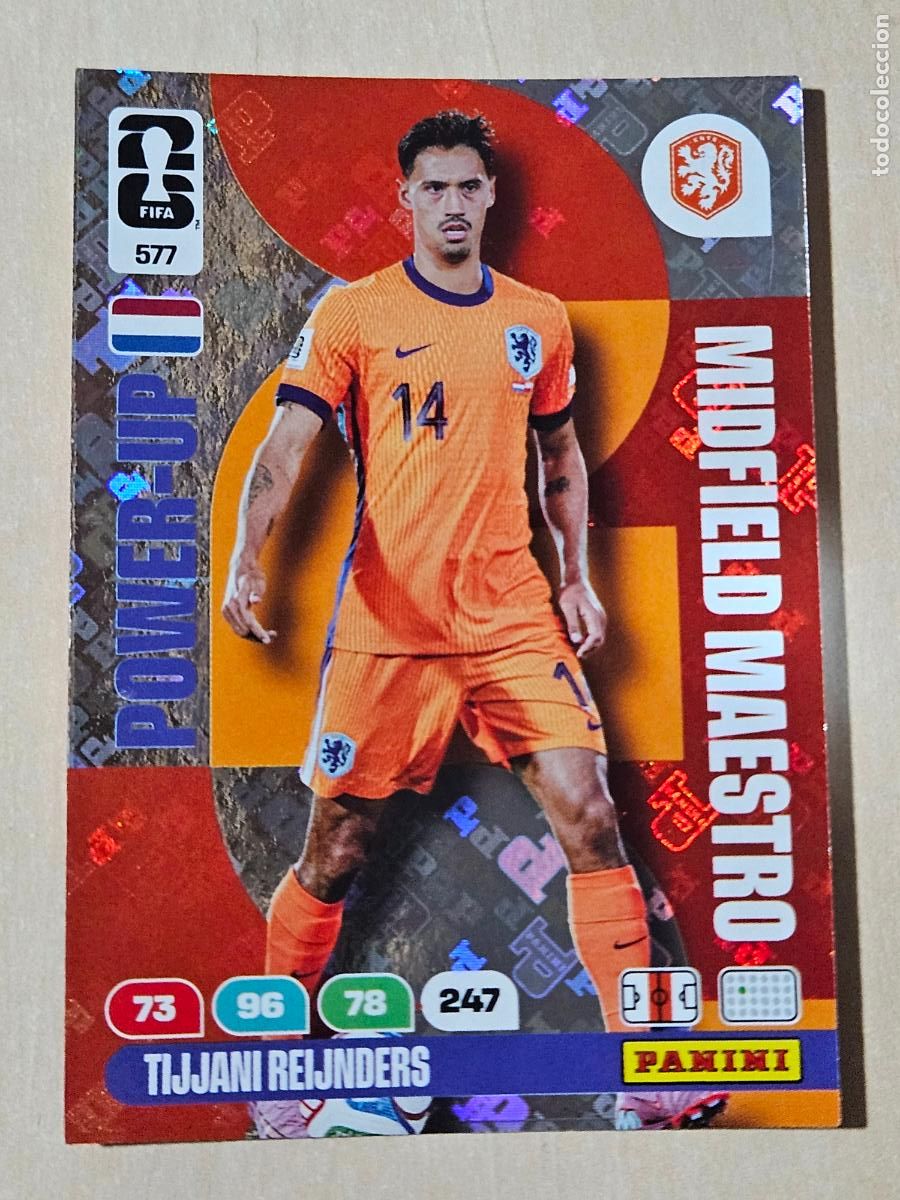 Cromos de F&uacute;tbol: N&ordm; 577 REIJNDERS - MIDFIELD MAESTRO - FIFA WORLD CUP 2026 26 ADRENALYN XL
