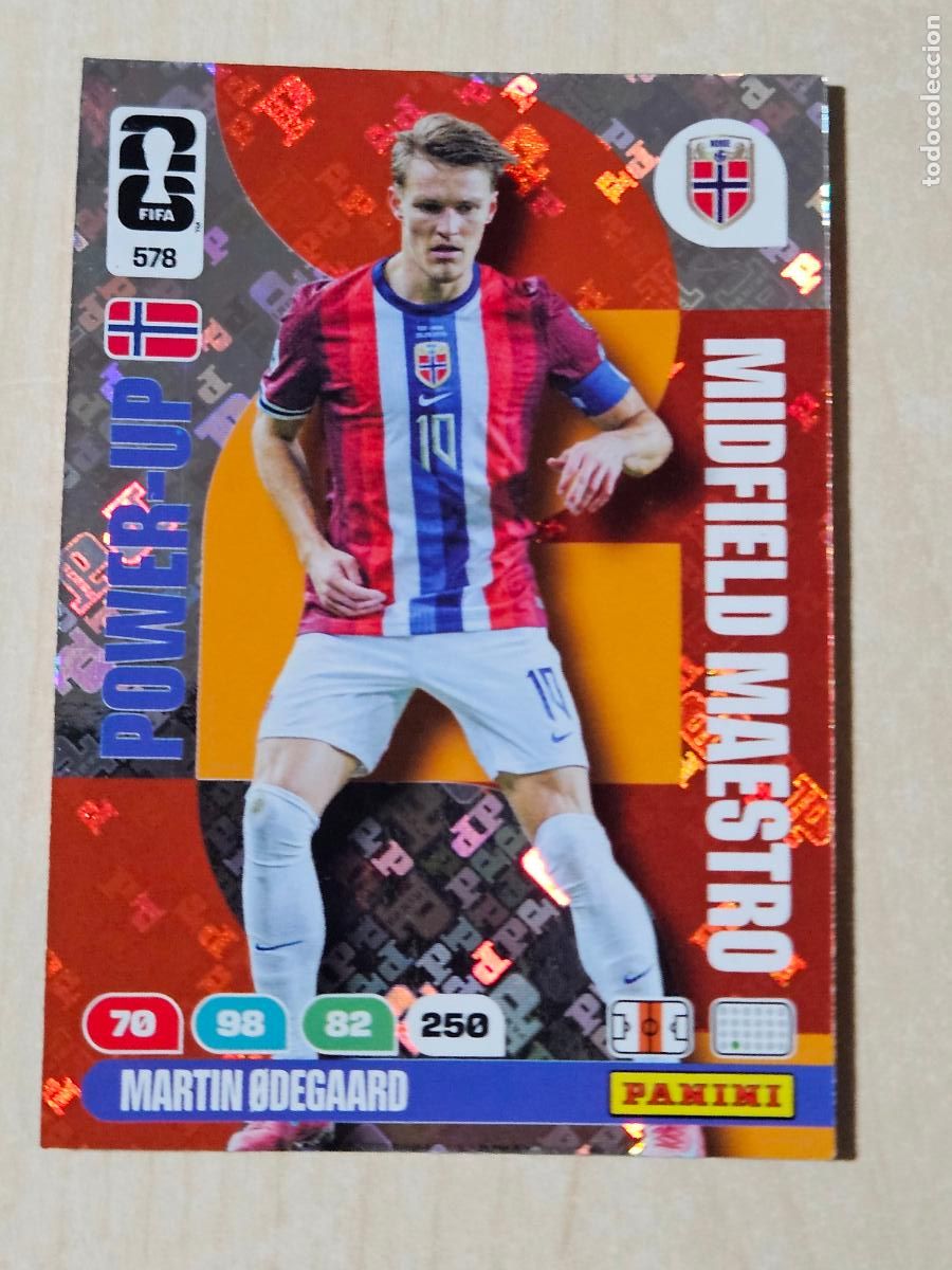 Cromos de F&uacute;tbol: N&ordm; 578 MARTIN ODEGAARD - MIDFIELD MAESTRO - FIFA WORLD CUP 2026 26 ADRENALYN XL
