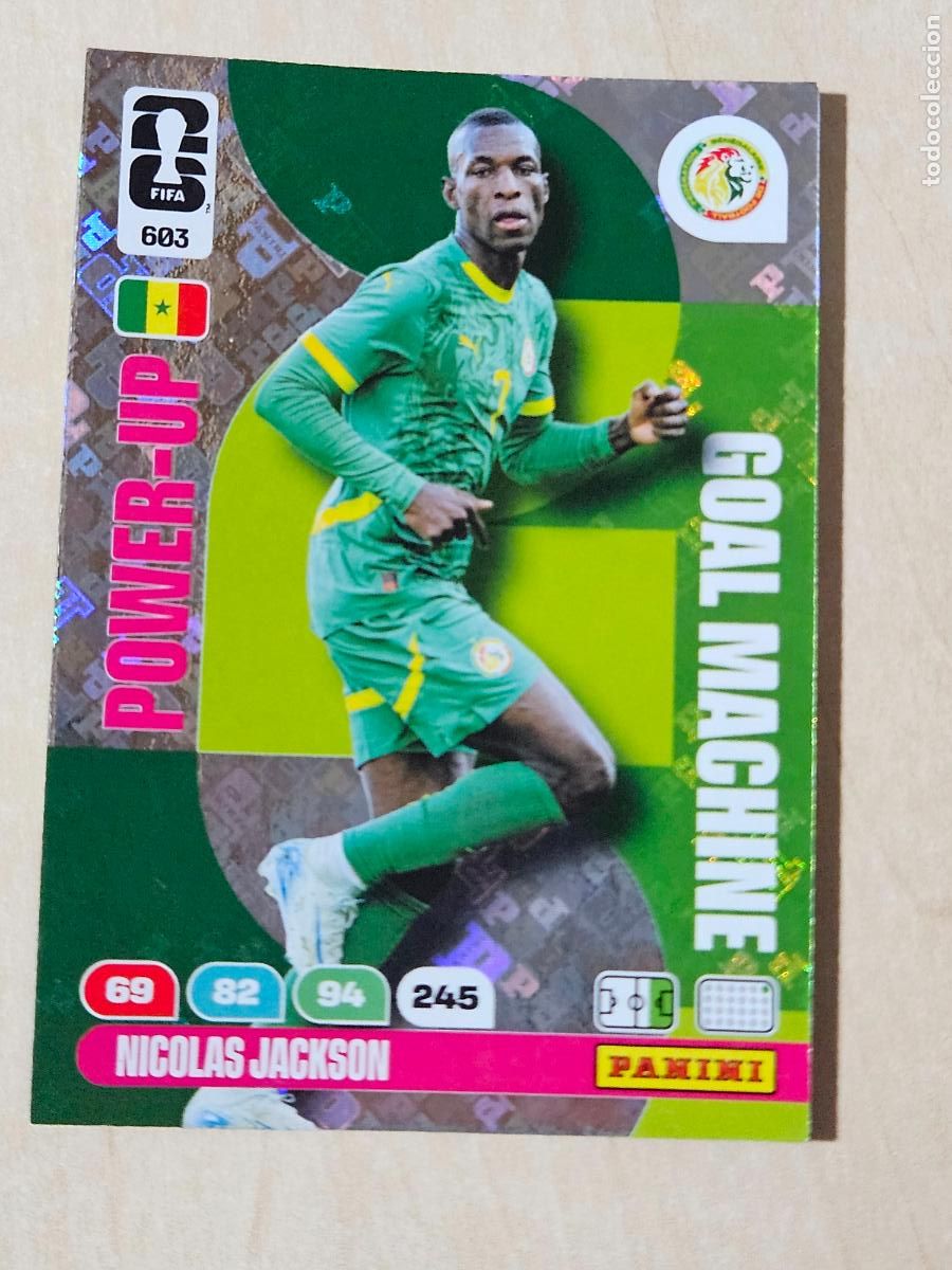Cromos de F&uacute;tbol: N&ordm; 603 NICOLAS JACKSON - GOAL MACHINE - FIFA WORLD CUP 2026 26 ADRENALYN XL