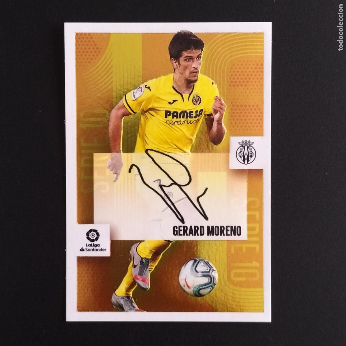 Cromos de F&uacute;tbol: N&ordm; 5 GERARD MORENO AUTOGRAFO SERIE 10 VILLARREAL LALIGA SANTANDER ESTE 2020 2021 20 21 LIGA PANINI