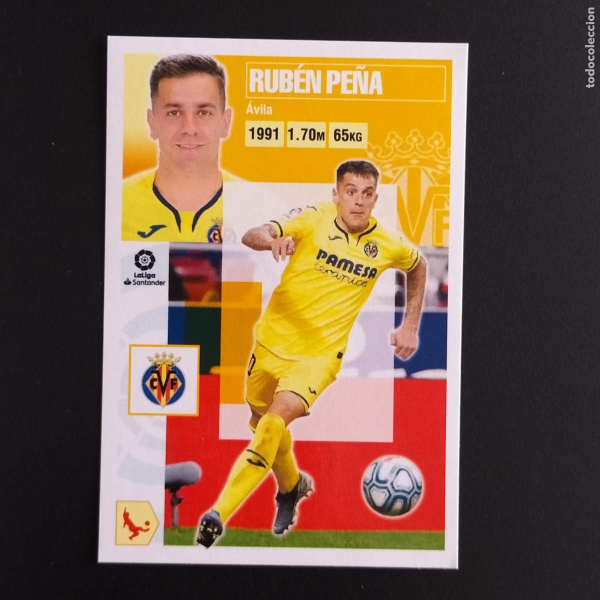 Cromos de F&uacute;tbol: N&ordm; 4 RUBEN PE&Ntilde;A VILLARREAL CROMOS LALIGA SANTANDER ESTE 2020 2021 20 21 LIGA PANINI