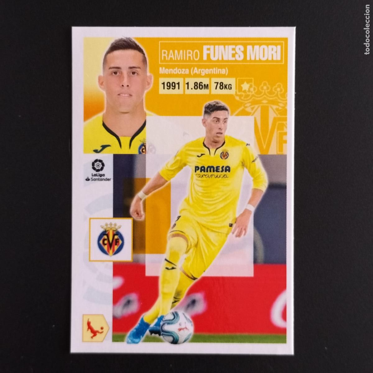 Cromos de F&uacute;tbol: N&ordm; 7 A FUNES MORI VILLARREAL CROMOS LALIGA SANTANDER ESTE 2020 2021 20 21 LIGA PANINI