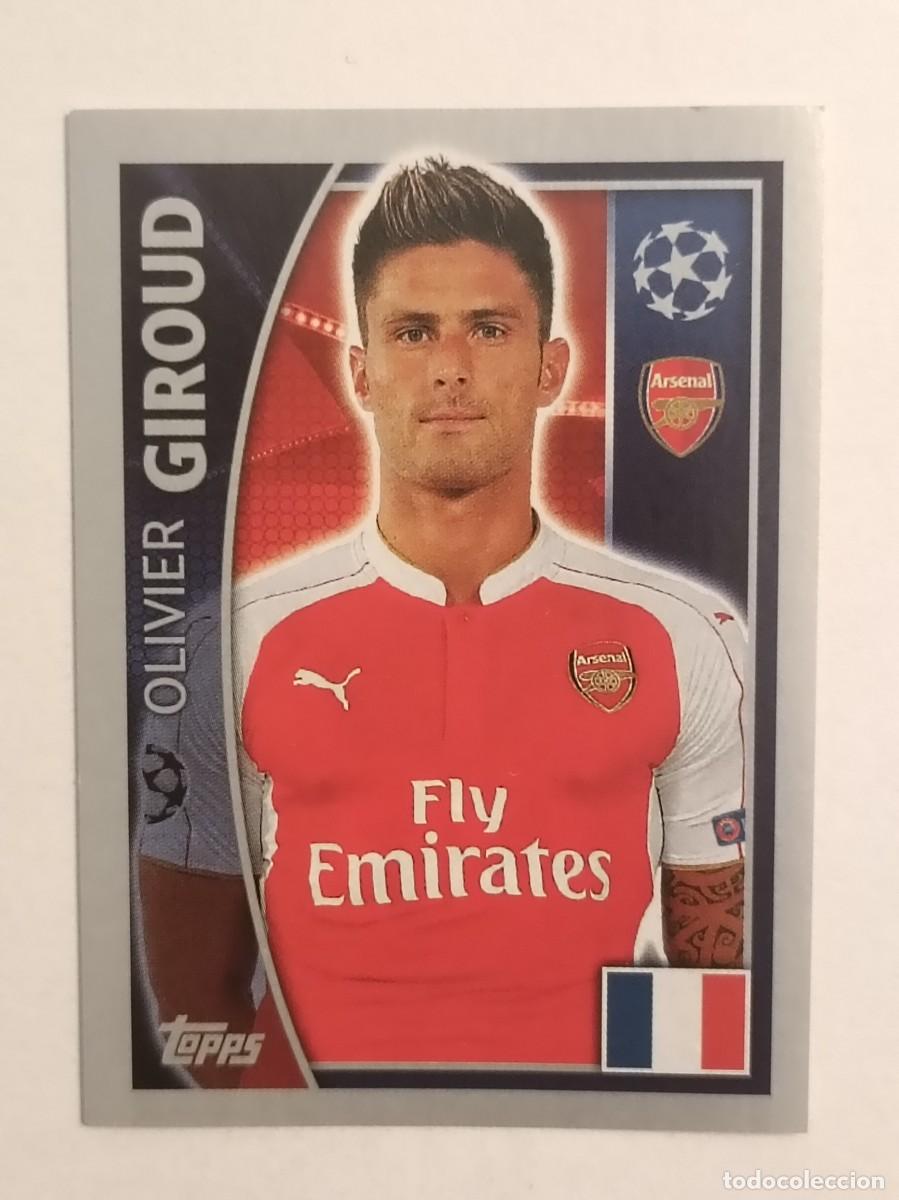 Cromos de F&uacute;tbol: #403 GIROUD (ARSENAL) UEFA CHAMPIONS LEAGUE 2015/2016 TOPPS