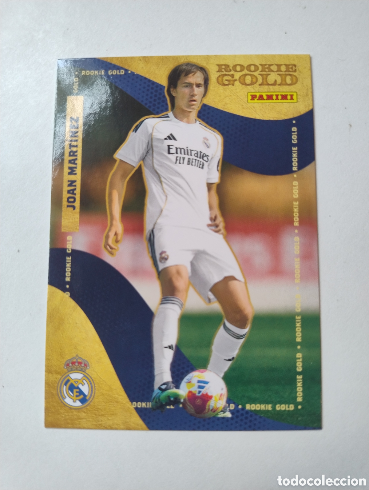 Cromos de F&uacute;tbol: 56 - Joan Mart&iacute;nez - Real Madrid - Panini Gold Rookie Gold