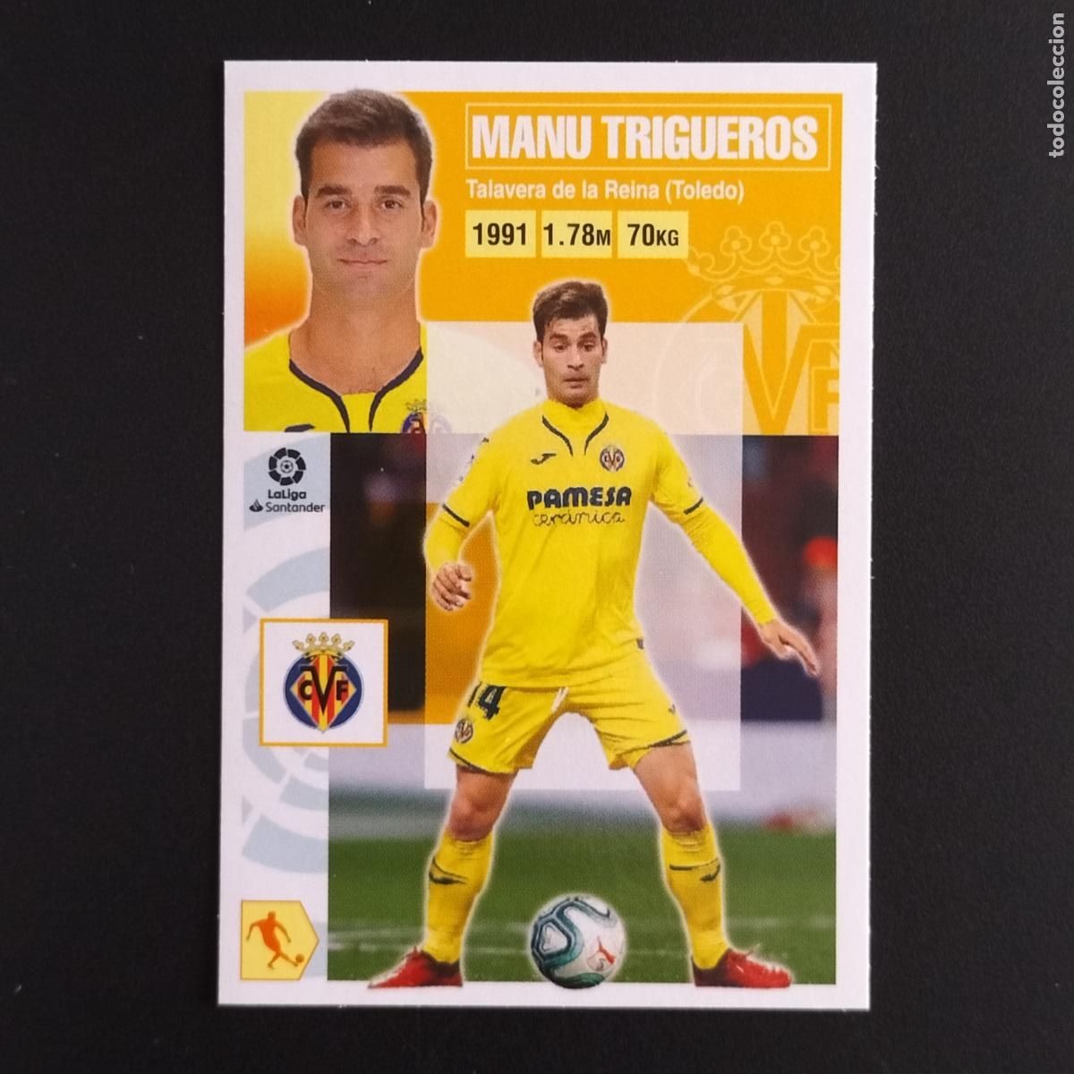 Cromos de F&uacute;tbol: N&ordm; 13 MANU TRIGUEROS VILLARREAL CROMOS LALIGA SANTANDER ESTE 2020 2021 20 21 LIGA PANINI