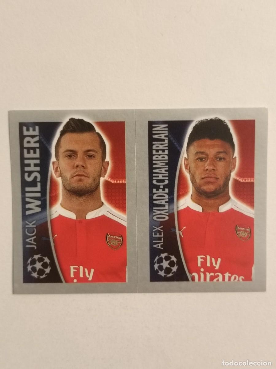 Cromos de F&uacute;tbol: #406 WILSHERE-OXLADE-CHAMBERLAIN (ARSENAL) UEFA CHAMPIONS LEAGUE 2015/2016 TOPPS