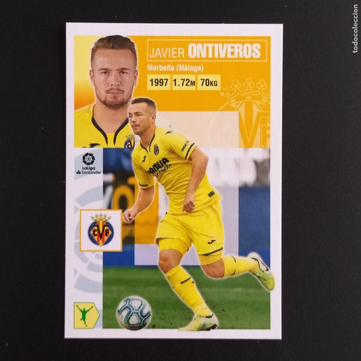Cromos de F&uacute;tbol: N&ordm; 15 ONTIVEROS VILLARREAL CROMOS LALIGA SANTANDER ESTE 2020 2021 20 21 LIGA PANINI