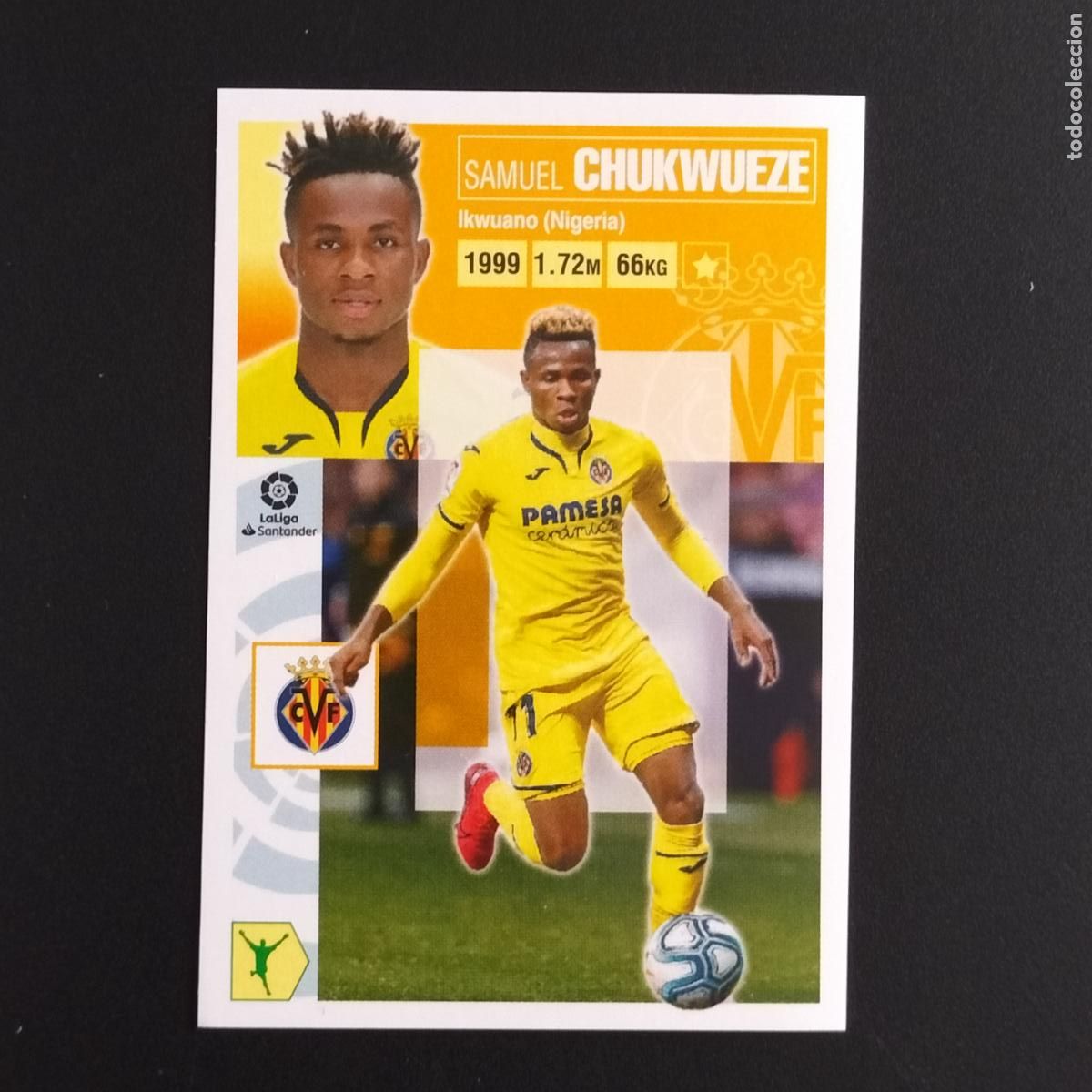 Cromos de F&uacute;tbol: N&ordm; 16 CHUKWUEZE VILLARREAL CROMOS LALIGA SANTANDER ESTE 2020 2021 20 21 LIGA PANINI