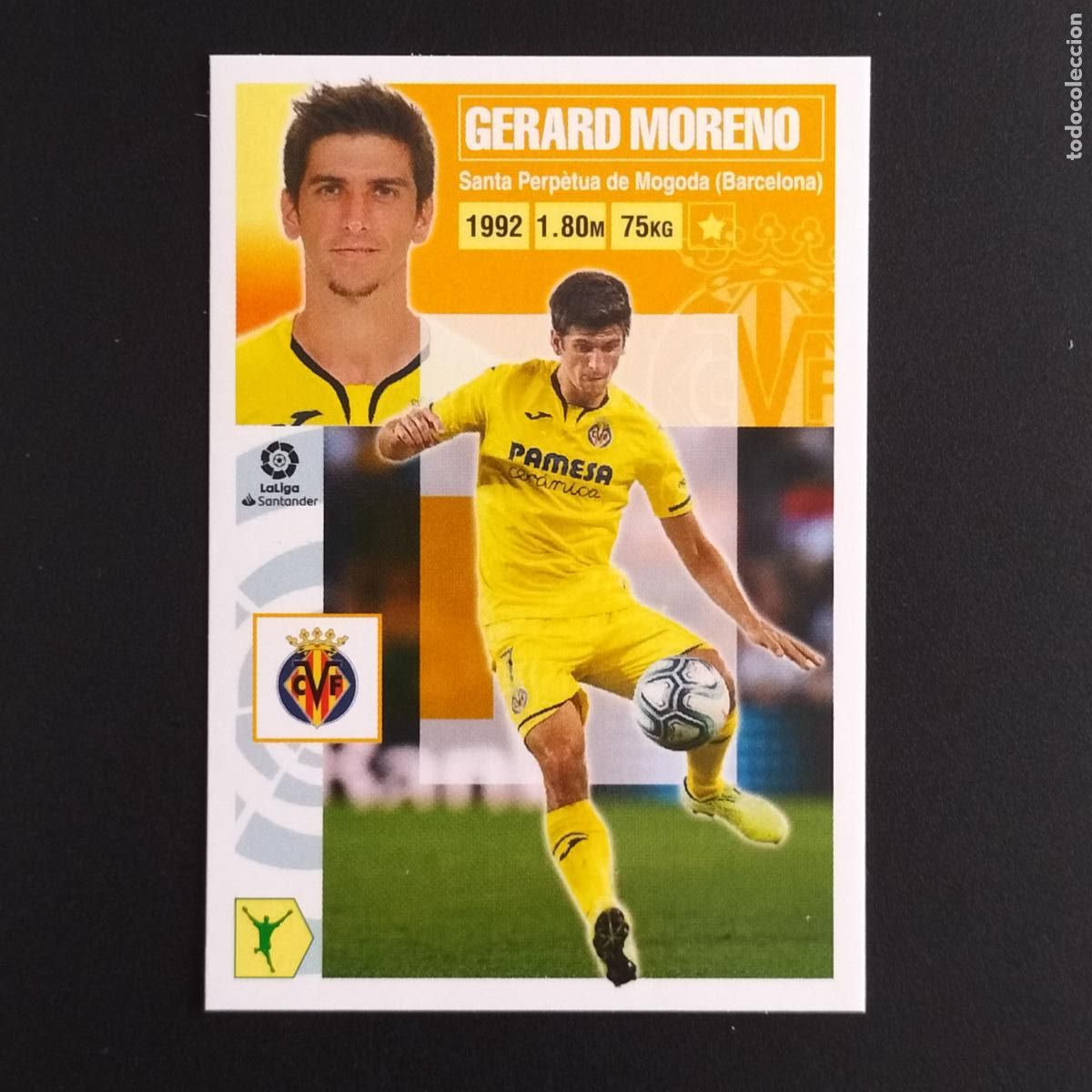 Cromos de F&uacute;tbol: N&ordm; 17 GERARD MORENO VILLARREAL CROMOS LALIGA SANTANDER ESTE 2020 2021 20 21 LIGA PANINI