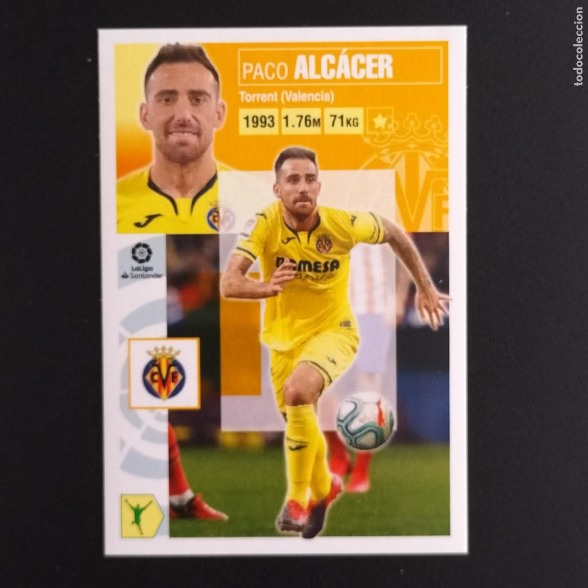 Cromos de F&uacute;tbol: N&ordm; 18 PACO ALCACER VILLARREAL CROMOS LALIGA SANTANDER ESTE 2020 2021 20 21 LIGA PANINI