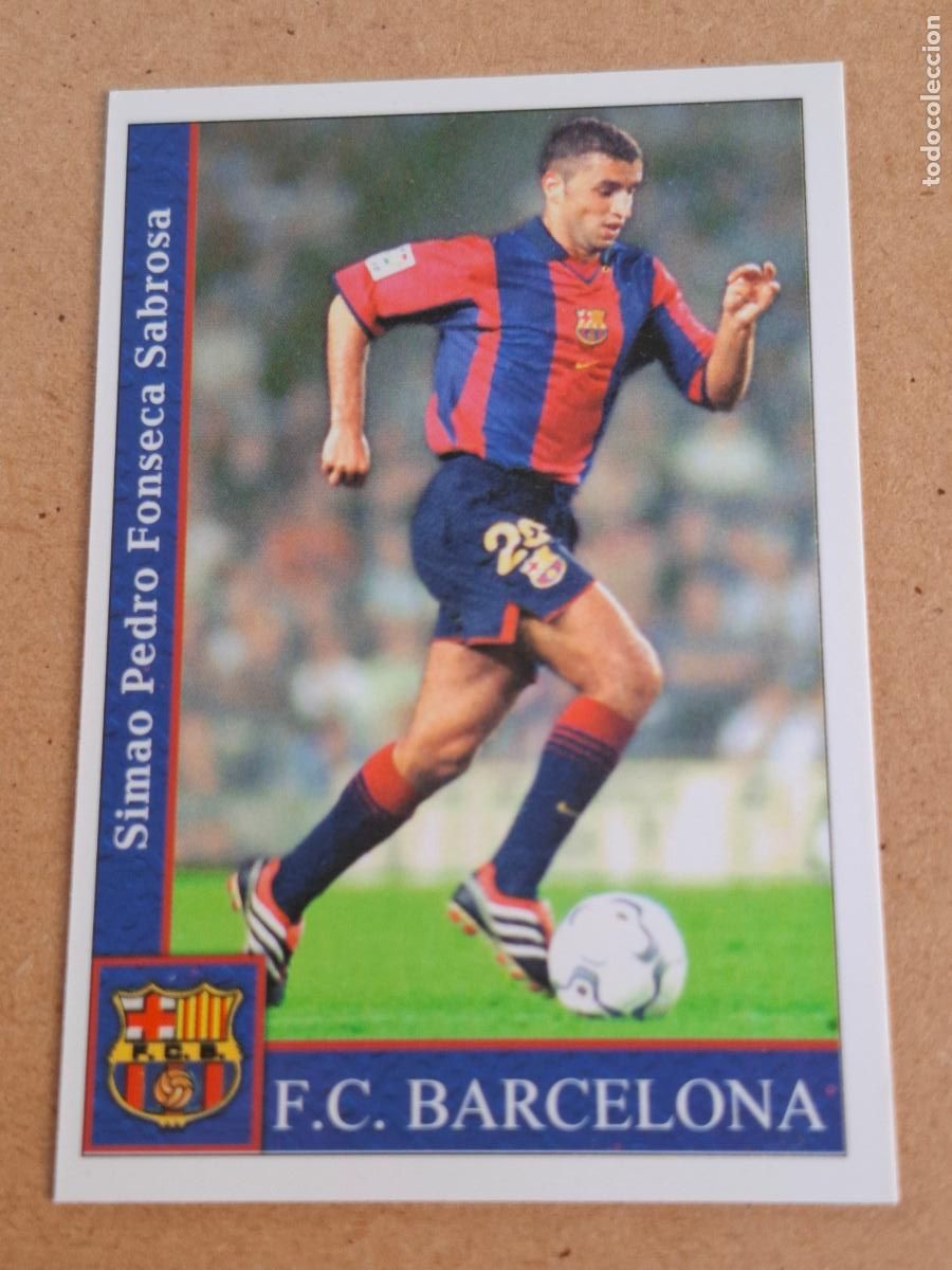 Cromos de F&uacute;tbol: MUNDICROMO 2001 2002 01 02 - 81 SIMAO ( BAJA ) - FC. BARCELONA