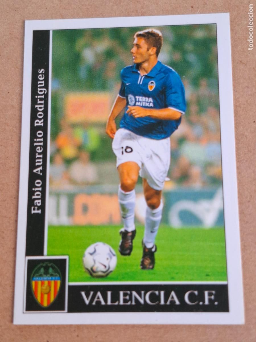 Cromos de F&uacute;tbol: MUNDICROMO 2001 2002 01 02 - 93 FABIO AURELIO ( CORREGIDO ) - VALENCIA CF