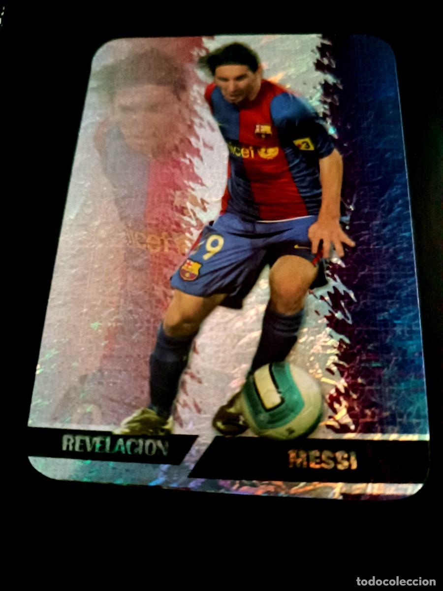 Cromos de F&uacute;tbol: 542 MESSI (REVELACI&Oacute;N 2007) (JASPEADO HORIZONTAL) - F.C. BARCELONA - MUNDICROMO 2008