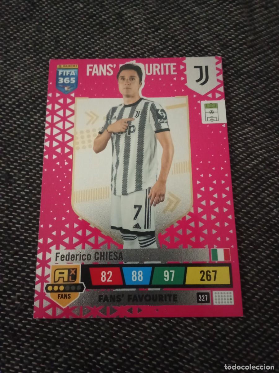 Cromos de F&uacute;tbol: 327 chiesa Juventus fans favorite fifa 365 Adrenalyn champions 2022-23