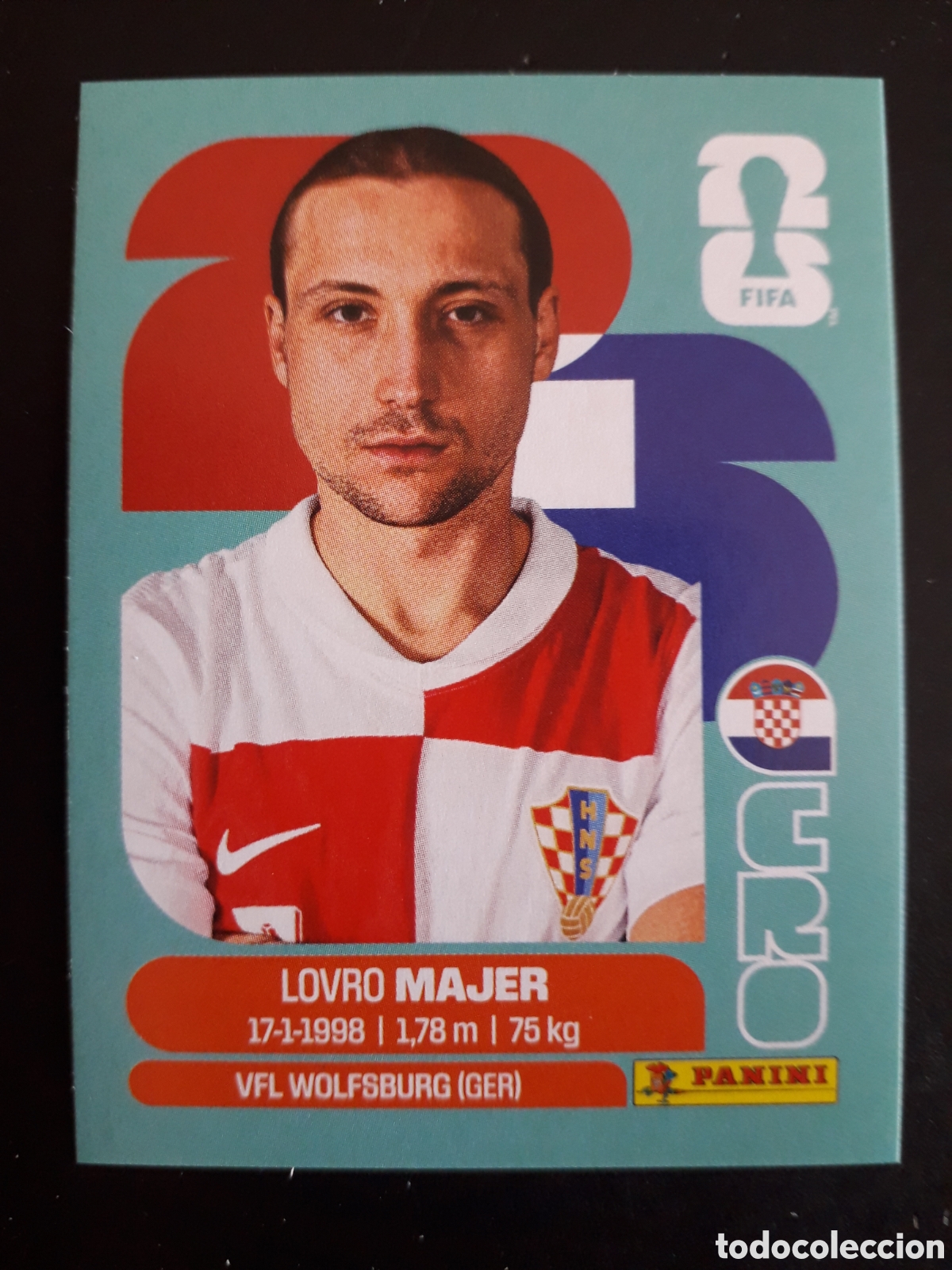 Cromos de F&uacute;tbol: MAJER CROACIA CRO 12 MUNDIAL F&Uacute;TBOL 2026 FIFA WORLD CUP PANINI SIN PEGAR PEDIDO M&Iacute;NIMO 3&euro;