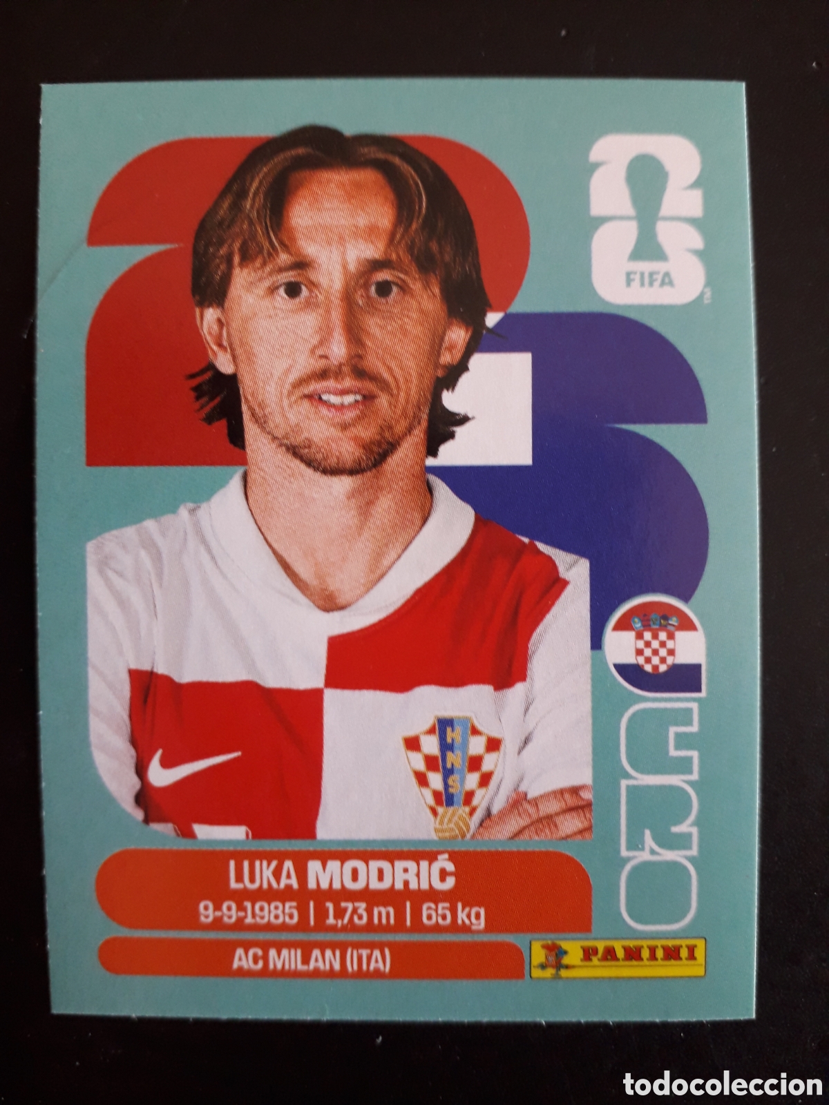 Cromos de F&uacute;tbol: MODRIĆ CROACIA CRO 9 MUNDIAL F&Uacute;TBOL 2026 FIFA WORLD CUP PANINI SIN PEGAR PEDIDO M&Iacute;NIMO 3&euro;