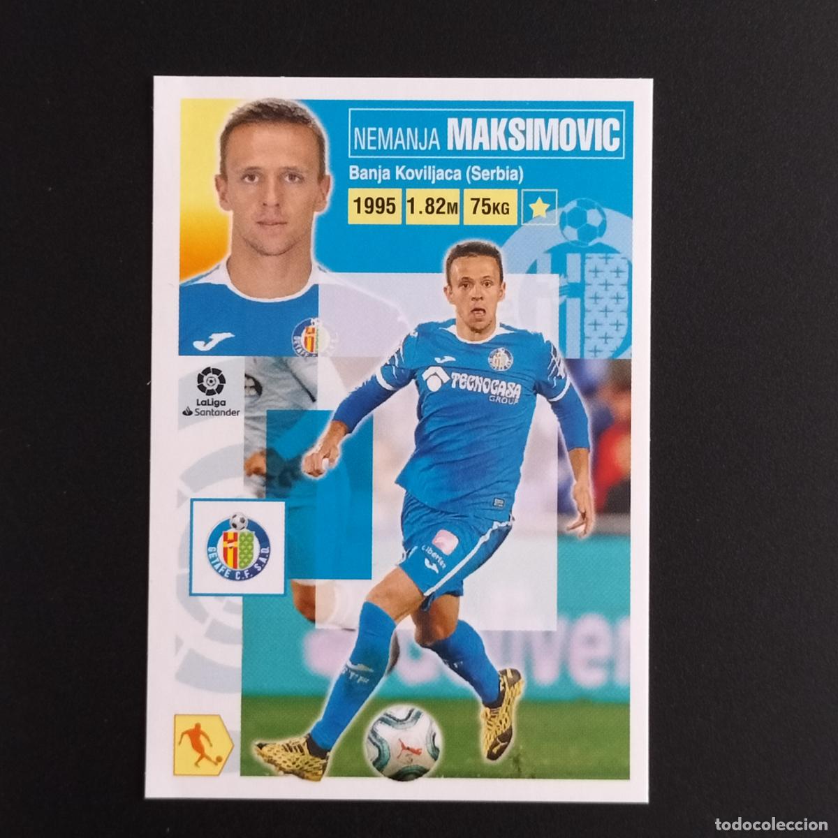 Cromos de F&uacute;tbol: N&ordm; 13 MAKSIMOVIC GETAFE CROMOS LALIGA SANTANDER ESTE 2020 2021 20 21 LIGA PANINI