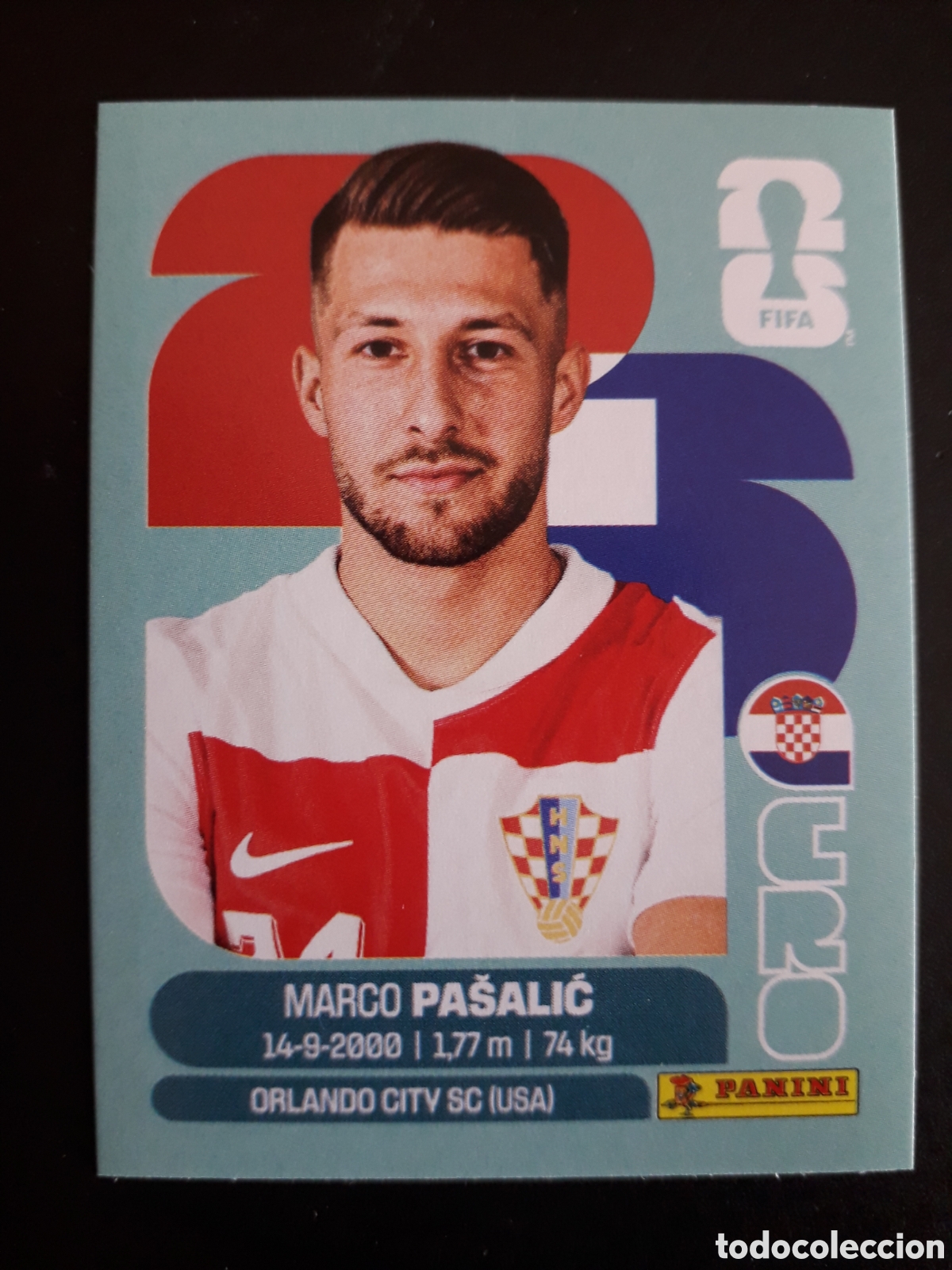 Cromos de F&uacute;tbol: MARCO PA&Scaron;ALIC CROACIA CRO 17 MUNDIAL F&Uacute;TBOL 2026 FIFA WORLD CUP PANINI SIN PEGAR PEDIDO M&Iacute;NIMO 3&euro;