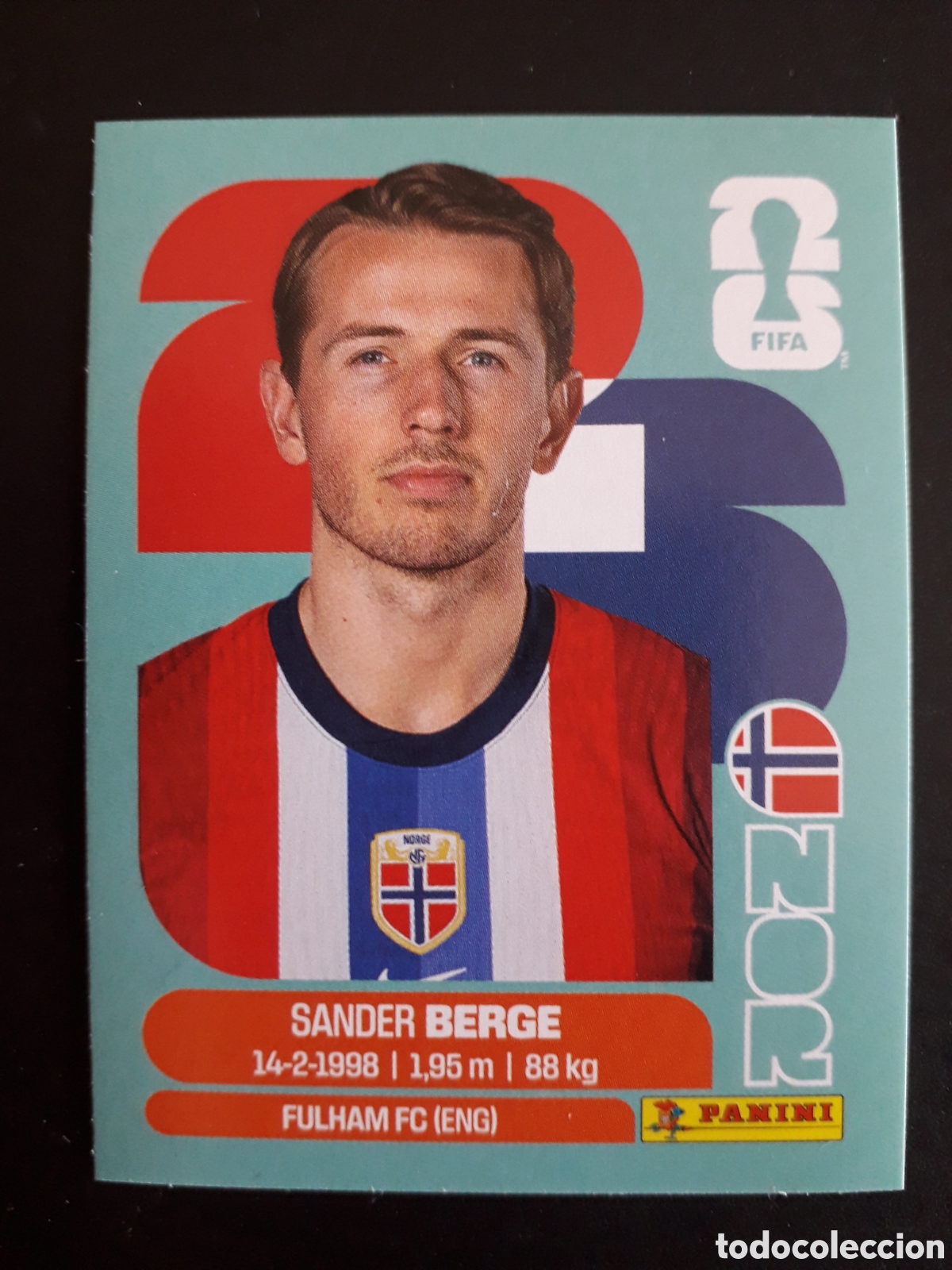Cromos de F&uacute;tbol: BERGE NORUEGA NOR 11 MUNDIAL F&Uacute;TBOL 2026 FIFA WORLD CUP PANINI SIN PEGAR PEDIDO M&Iacute;NIMO 3&euro;
