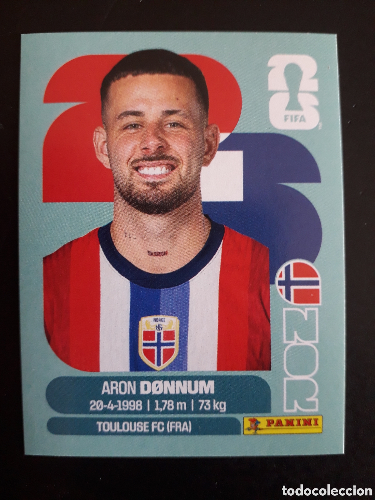 Cromos de F&uacute;tbol: D&Oslash;NNUM NORUEGA NOR 17 MUNDIAL F&Uacute;TBOL 2026 FIFA WORLD CUP PANINI SIN PEGAR PEDIDO M&Iacute;NIMO 3&euro;
