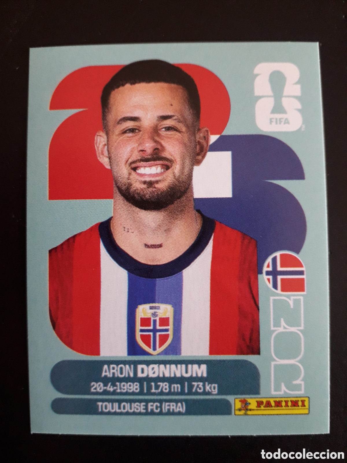 Cromos de F&uacute;tbol: D&Oslash;NNUM NORUEGA NOR 17 MUNDIAL F&Uacute;TBOL 2026 FIFA WORLD CUP PANINI SIN PEGAR PEDIDO M&Iacute;NIMO 3&euro;