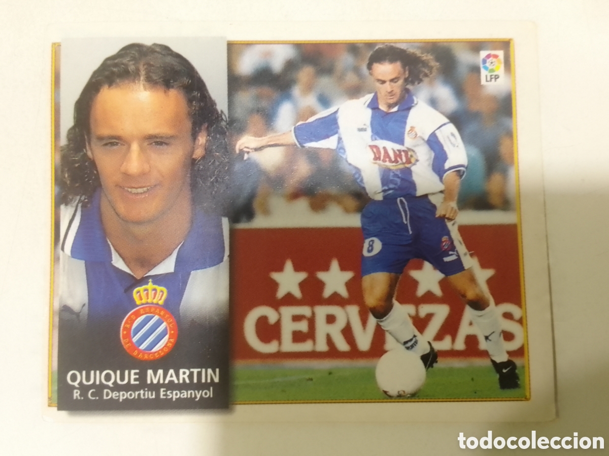 Cromos de F&uacute;tbol: Colecciones Este 98-99 Quique Martin &bull; Espanyol.