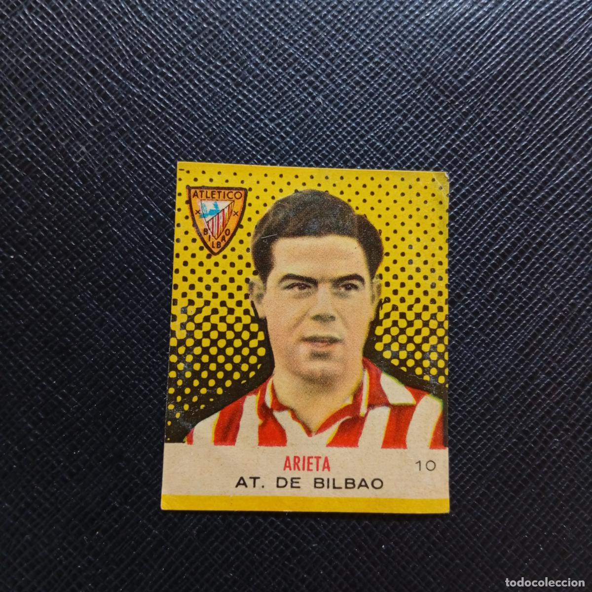 Cromos de F&uacute;tbol: 10 ARIETA BRUGUERA CAMPEONES 1957 1958 CROMO FUTBOL 57 58 - DESPEGADO - A45 PG16