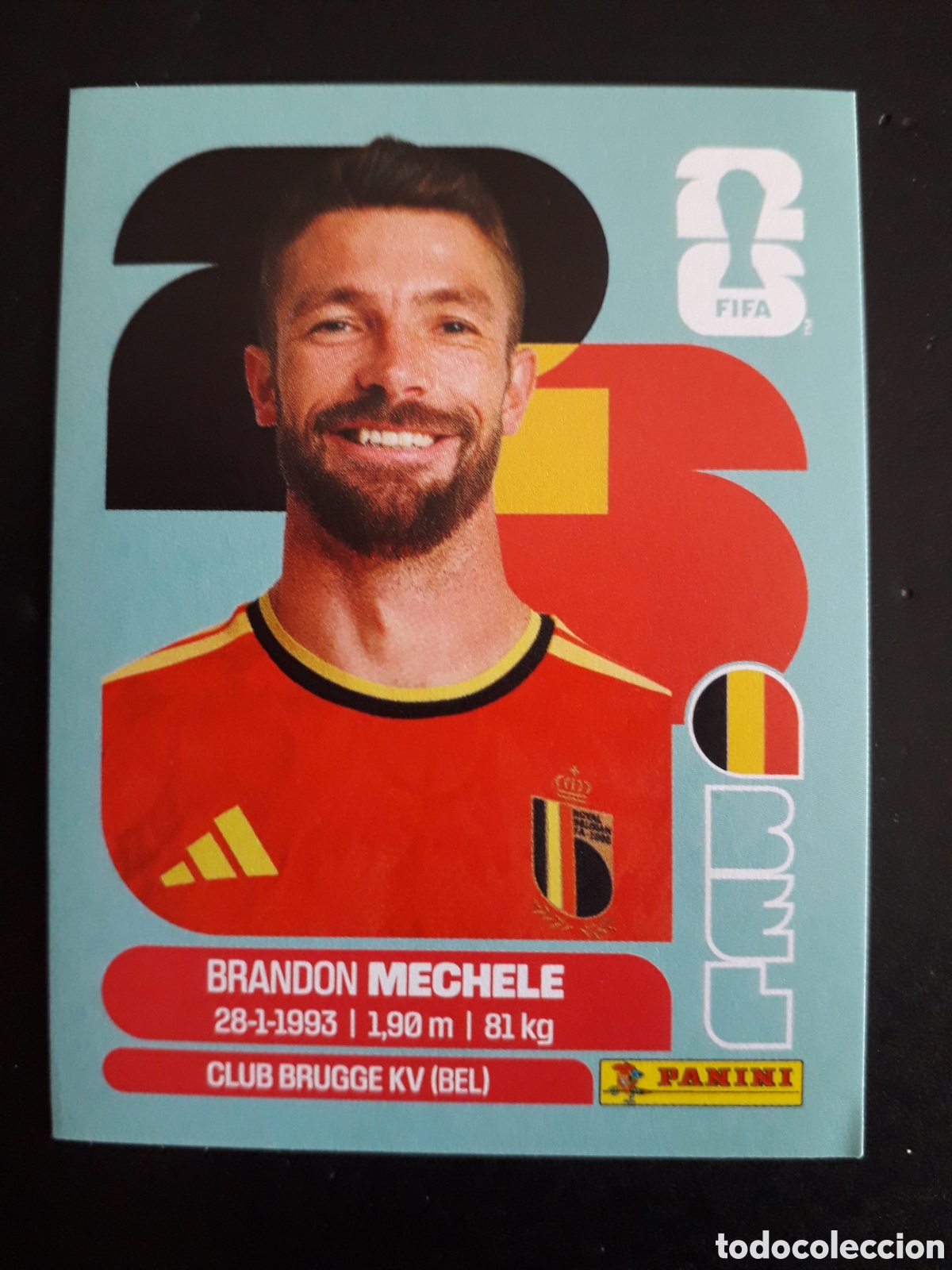 Cromos de F&uacute;tbol: MECHELE B&Eacute;LGICA BEL 6 MUNDIAL F&Uacute;TBOL 2026 FIFA WORLD CUP PANINI SIN PEGAR PEDIDO M&Iacute;NIMO 3&euro;