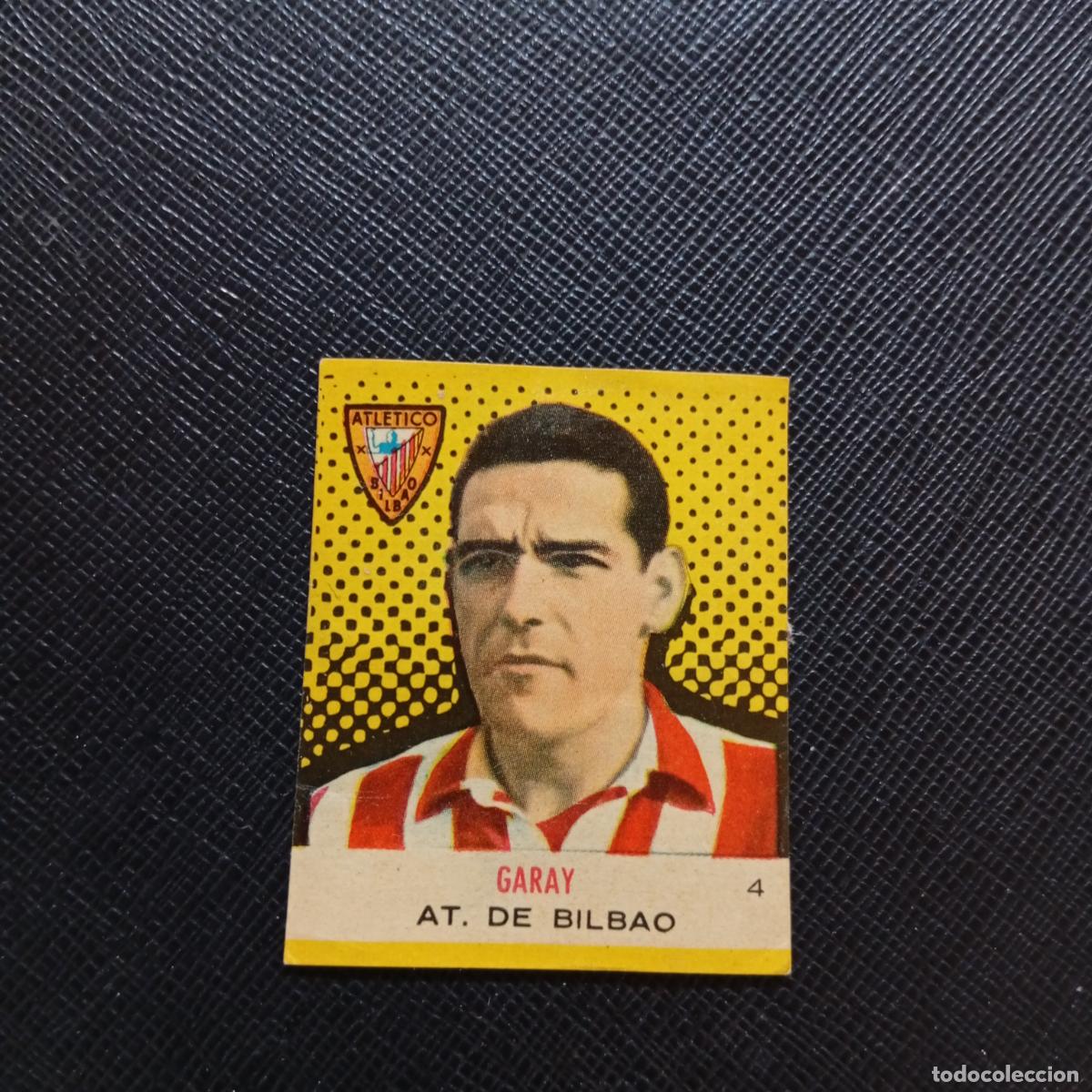 Cromos de F&uacute;tbol: 4 GARAY BILBAO BRUGUERA CAMPEONES 1957 1958 CROMO FUTBOL 57 58 - DESPEGADO - A45 PG20