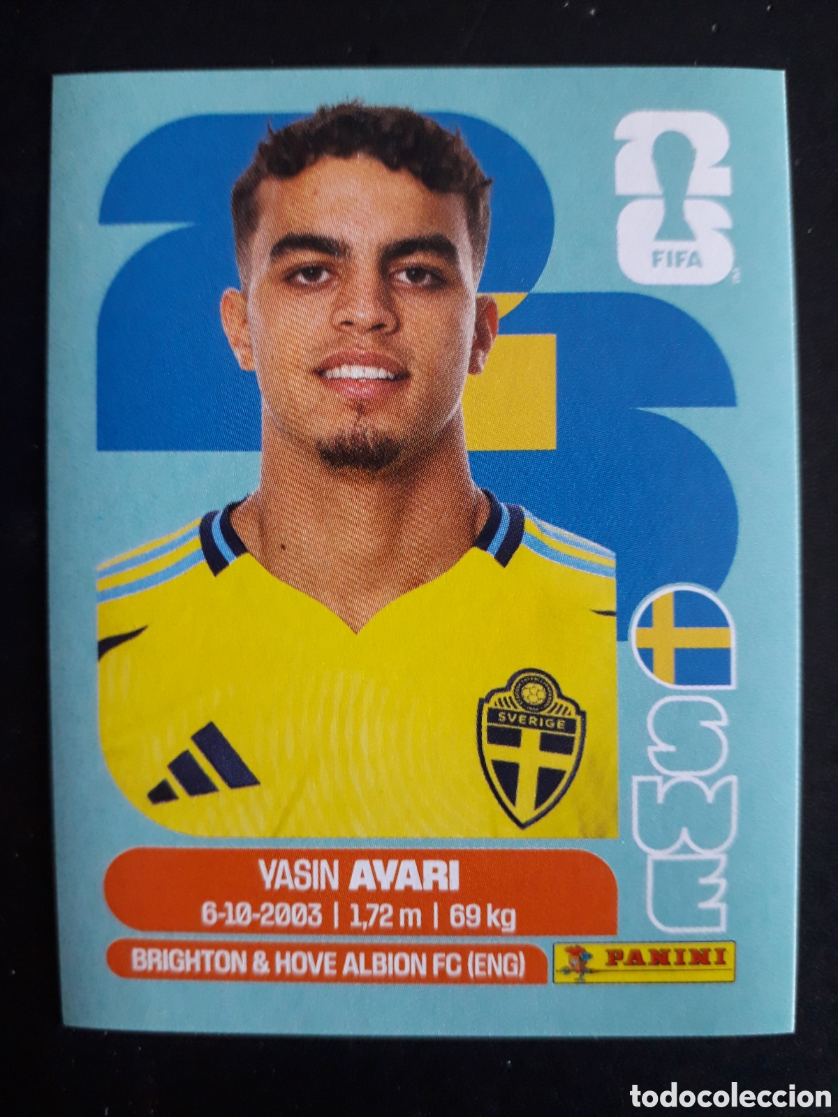 Cromos de F&uacute;tbol: AVARI SUECIA SWE 11 MUNDIAL F&Uacute;TBOL 2026 FIFA WORLD CUP PANINI SIN PEGAR PEDIDO M&Iacute;NIMO 3&euro;