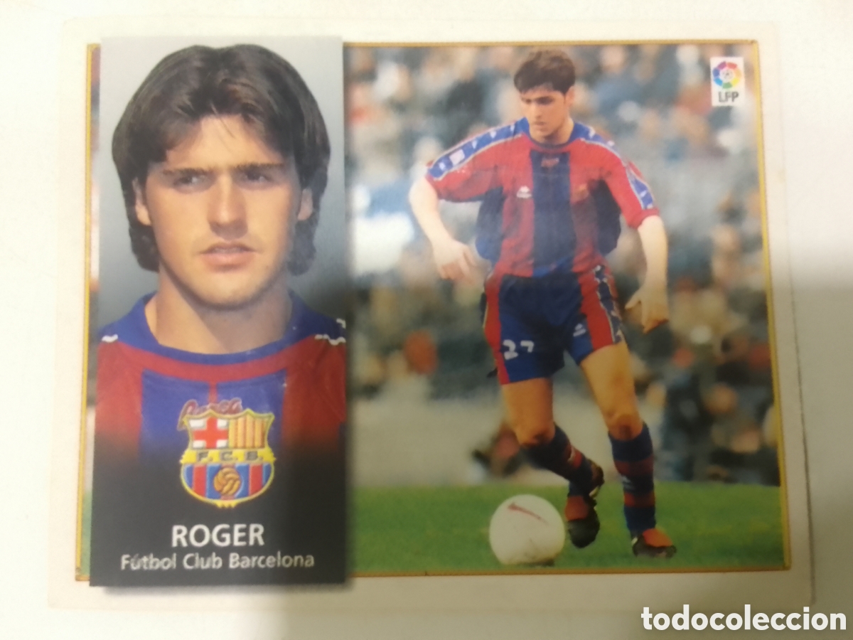 Cromos de F&uacute;tbol: Colecciones Este 98-99 Roger &bull; Barcelona.
