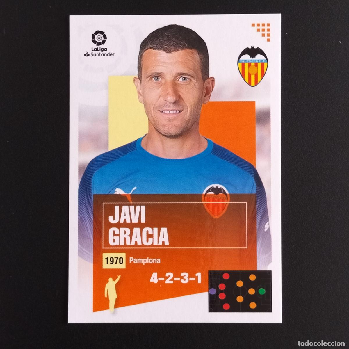 Cromos de F&uacute;tbol: N&ordm; 1 JAVI GARCIA ENTRENADOR VALENCIA CROMOS LALIGA SANTANDER ESTE 2020 2021 20 21 LIGA PANINI