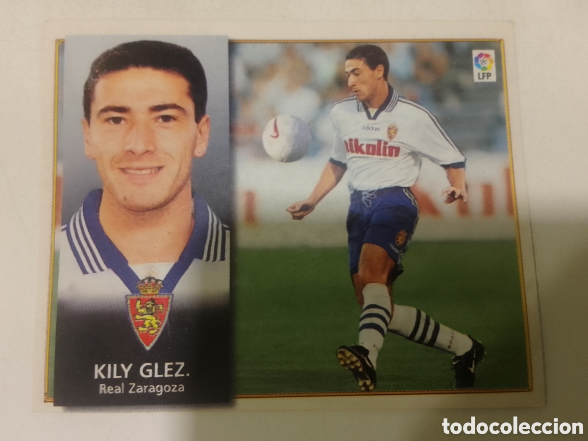 Cromos de F&uacute;tbol: Colecciones Este 98-99 Kily Glez. &bull; Zaragoza.