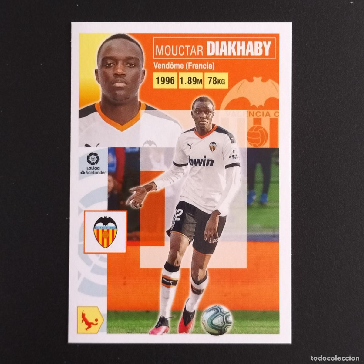 Cromos de F&uacute;tbol: N&ordm; 6 DIAKHABY VALENCIA CROMOS LALIGA SANTANDER ESTE 2020 2021 20 21 LIGA PANINI