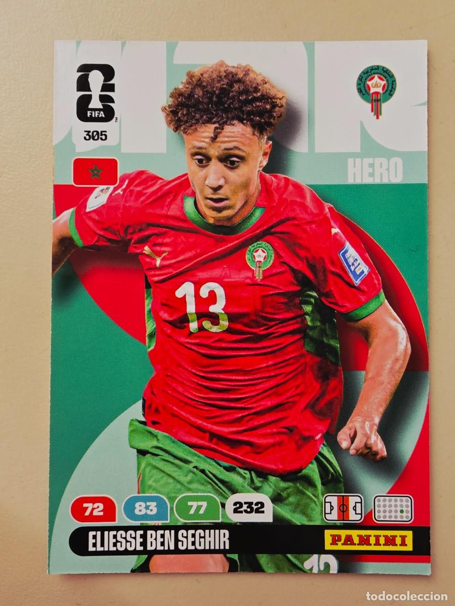 Cromos de F&uacute;tbol: 305 Eliesse Ben Seghir, Hero, Marruecos, Adrenalyn XL Fifa World Cup 2026 Mundial 26