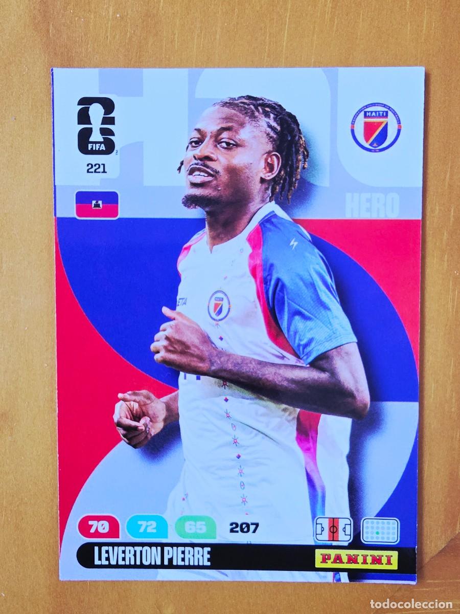 Cromos de F&uacute;tbol: 221 Leverton Pierre, Hero, Hait&iacute;, Adrenalyn XL Fifa World Cup 2026 Mundial 26