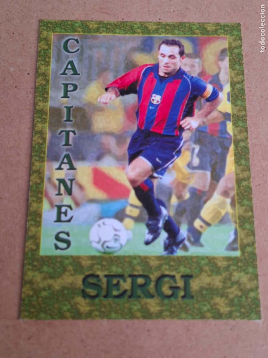 Cromos de F&uacute;tbol: MUNDICROMO 2001 2002 01 02 - 449 SERGI ( CAPITANES ) - FC. BARCELONA