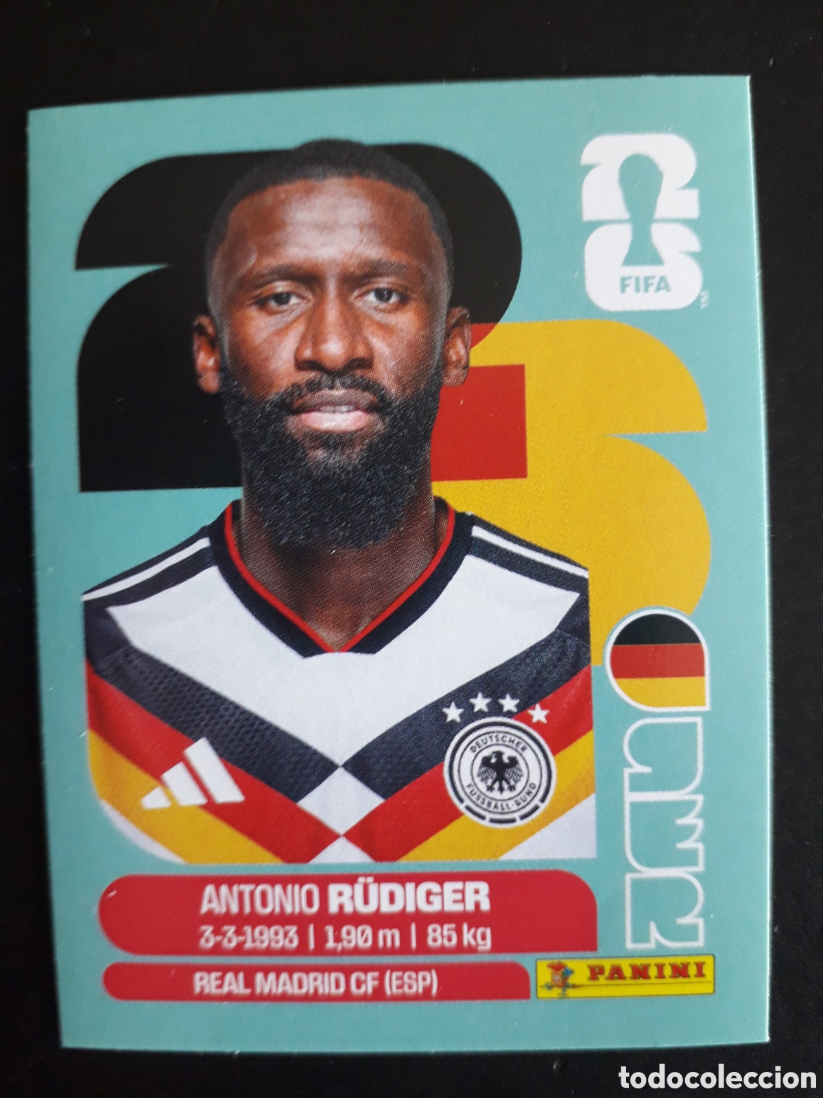 Cromos de F&uacute;tbol: R&Uuml;DIGER ALEMANIA GER 6 MUNDIAL F&Uacute;TBOL 2026 FIFA WORLD CUP PANINI SIN PEGAR PEDIDO M&Iacute;NIMO 3&euro;.