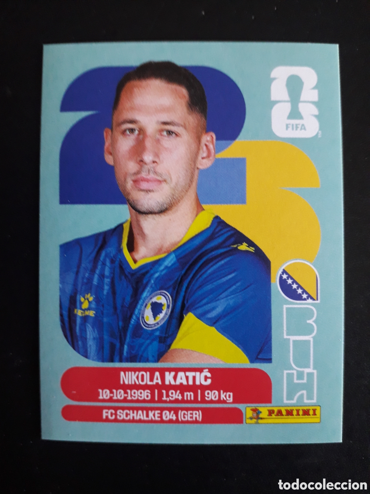 Figurine di Calcio: KATIĆ BOSNIA HERCEGOVINA BIH 7 MUNDIAL F&Uacute;TBOL 2026 FIFA WORLD CUP PANINI SIN PEGAR PEDIDO M&Iacute;NIMO 3&euro;.