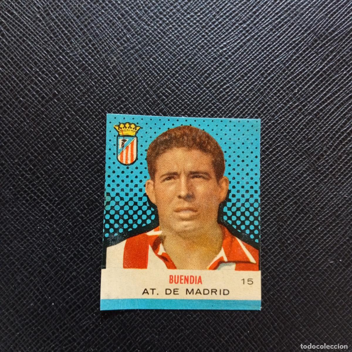 Figurine di Calcio: 15 BUENDIA AT MADRID BRUGUERA CAMPEONES 1957 1958 CROMO FUTBOL 57 58 - DESPEGADO - A45 PG24