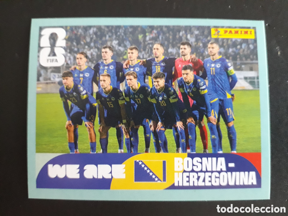Figurine di Calcio: EQUIPO BOSNIA HERCEGOVINA BIH 13 MUNDIAL F&Uacute;TBOL 2026 FIFA WORLD CUP PANINI SIN PEG PEDIDO M&Iacute;NIMO 3&euro;