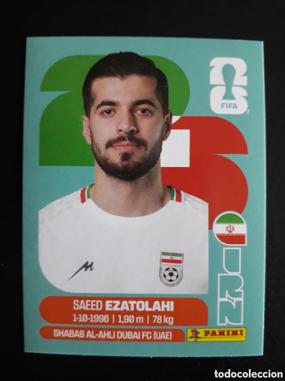 Cromos de F&uacute;tbol: EZATOLAHI IR&Aacute;N IRN 11 MUNDIAL F&Uacute;TBOL 2026 FIFA WORLD CUP PANINI SIN PEGAR PEDIDO M&Iacute;NIMO 3&euro;