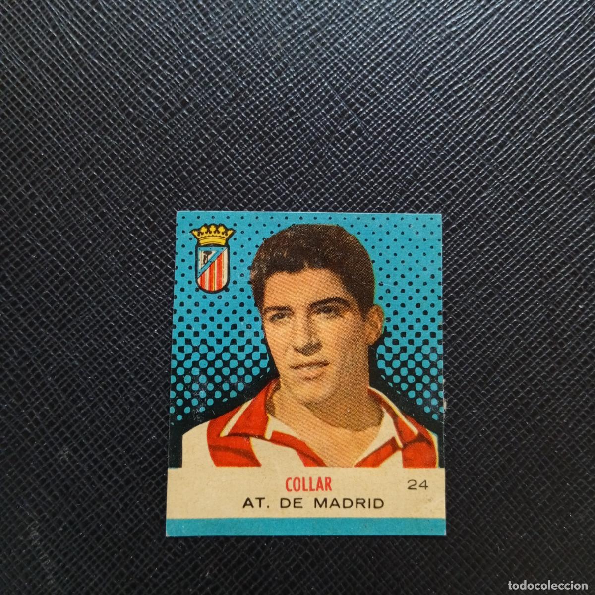 Cromos de F&uacute;tbol: 24 COLLAR AT MADRID BRUGUERA CAMPEONES 1957 1958 CROMO FUTBOL 57 58 - DESPEGADO - A45 PG26