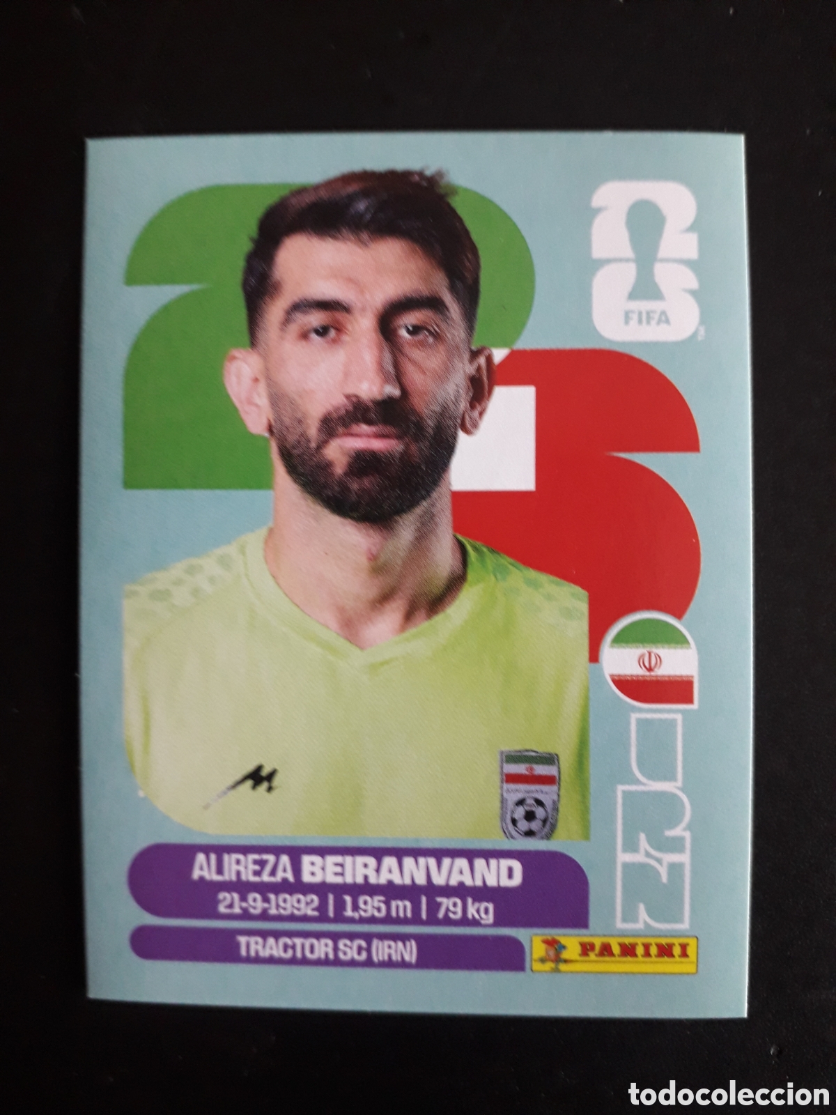 Cromos de F&uacute;tbol: BEIRANVAND IR&Aacute;N IRN 2 MUNDIAL F&Uacute;TBOL 2026 FIFA WORLD CUP PANINI SIN PEGAR PEDIDO M&Iacute;NIMO 3&euro;
