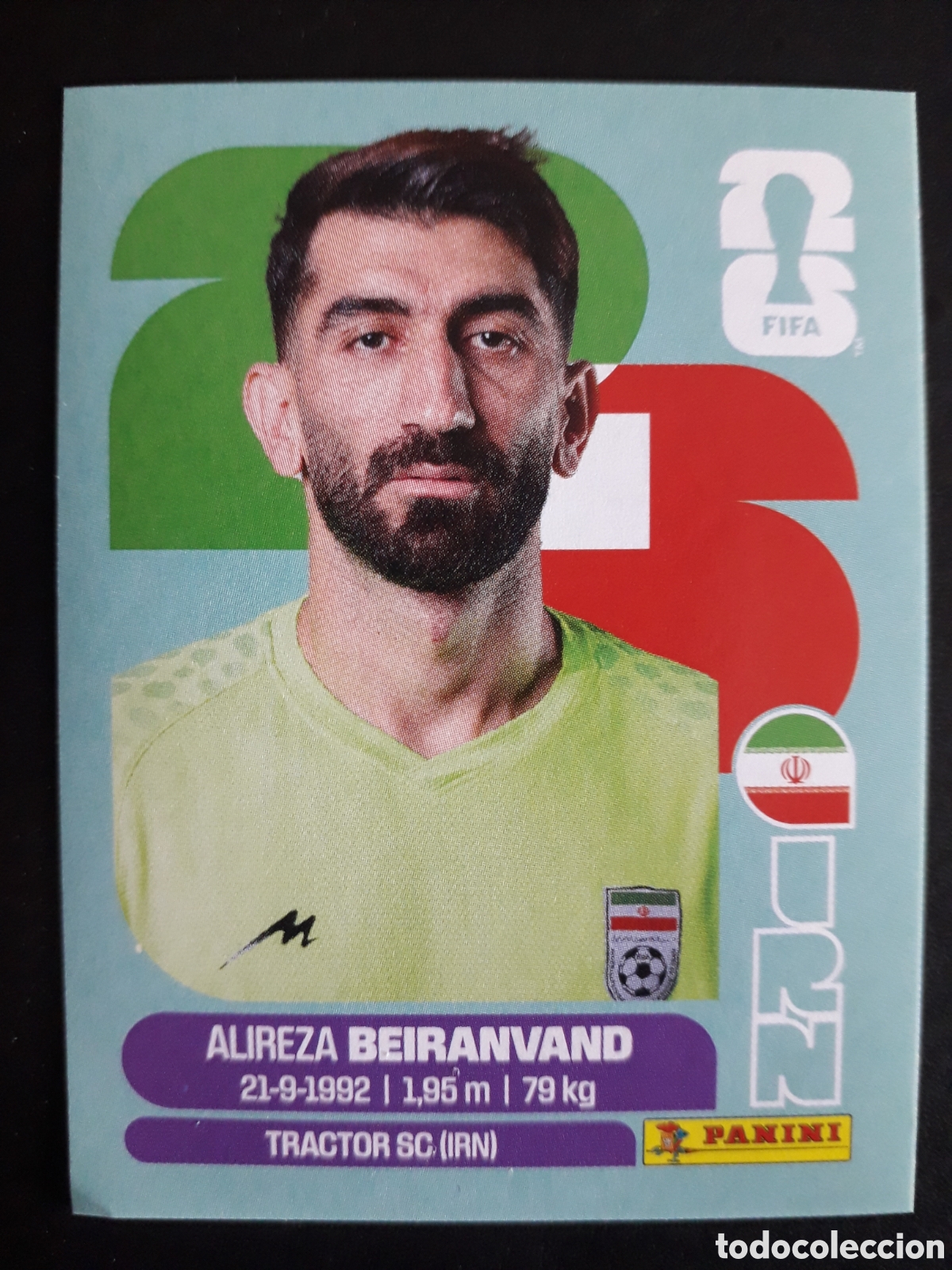 Cromos de F&uacute;tbol: BEIRANVAND IR&Aacute;N IRN 2 MUNDIAL F&Uacute;TBOL 2026 FIFA WORLD CUP PANINI SIN PEGAR PEDIDO M&Iacute;NIMO 3&euro;