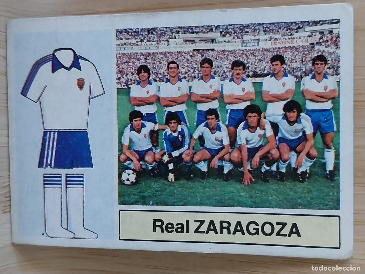 Fu&szlig;ball-Sticker: ALINEACION ZARAGOZA LIGA 1982 82 83 ED ESTE CROMO ORIGINAL *